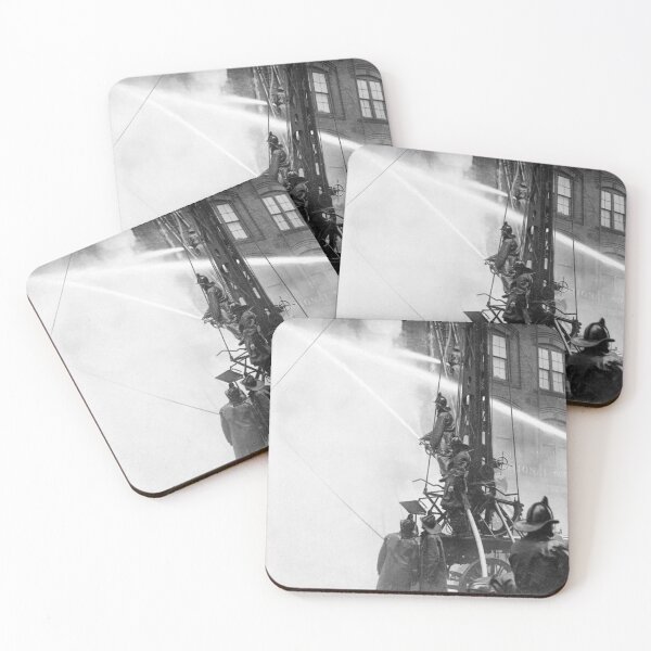 Item preview, 1906 Boston Fire Department at work in the South End  designed and sold by retrophotoworks.