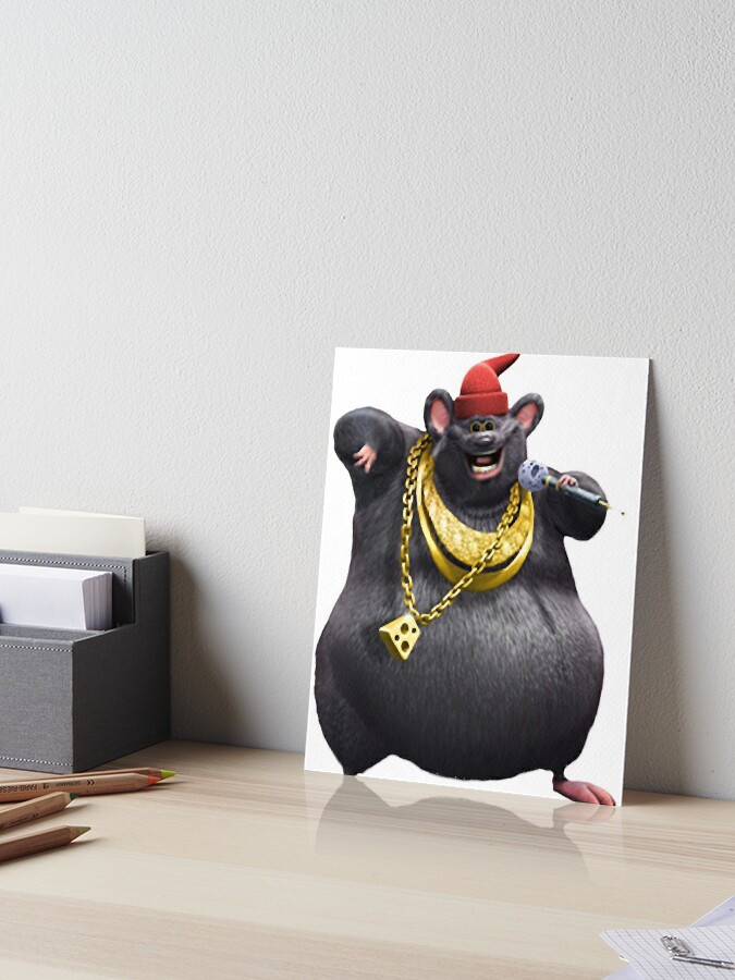 biggie cheese Adorable happy mouse Art Board Print for Sale by ilan975