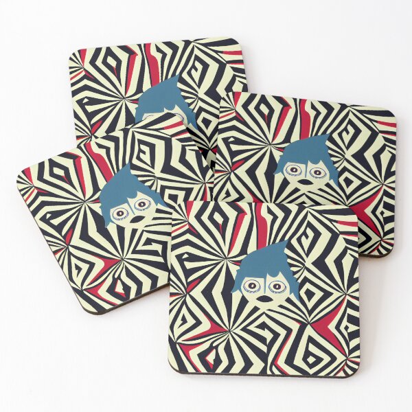 Item preview, Funky 60s Style Psychedelic Surface Pattern In Red, Black, Blue and White designed and sold by Fine Prints.