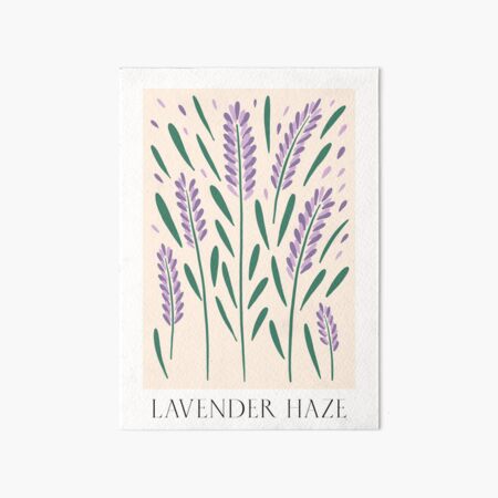 Lavender Haze Color Palette Poster Minimalist Digital Print 