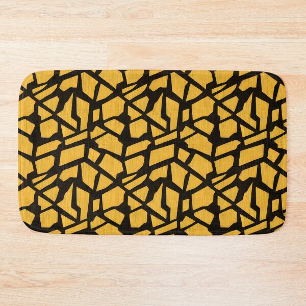 Item preview, Black And Yellow Buffalo Plaid Pattern designed and sold by AI Creations ⭐⭐⭐⭐⭐.