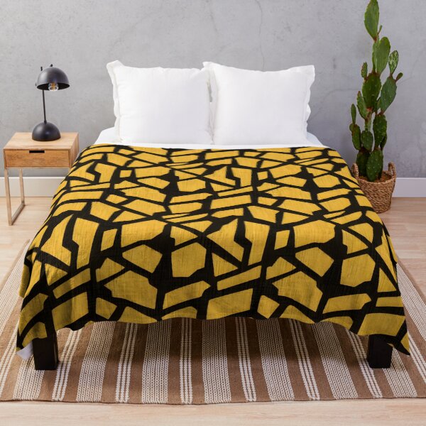 Item preview, Black And Yellow Buffalo Plaid Pattern designed and sold by AI Creations ⭐⭐⭐⭐⭐.