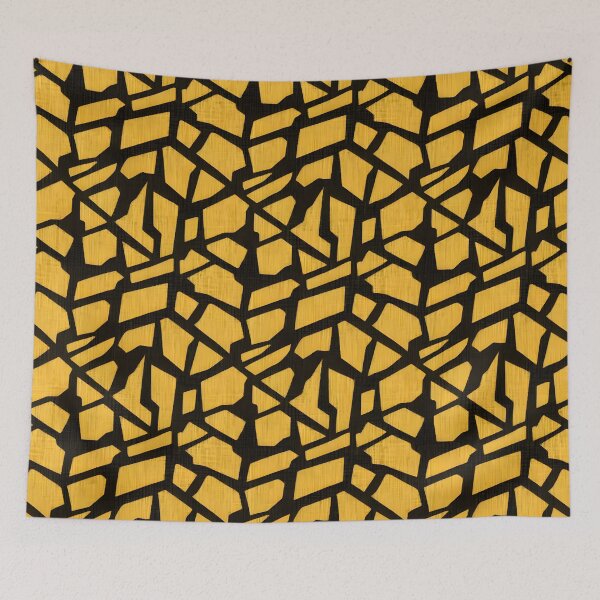 Item preview, Black And Yellow Buffalo Plaid Pattern designed and sold by AI Creations ⭐⭐⭐⭐⭐.