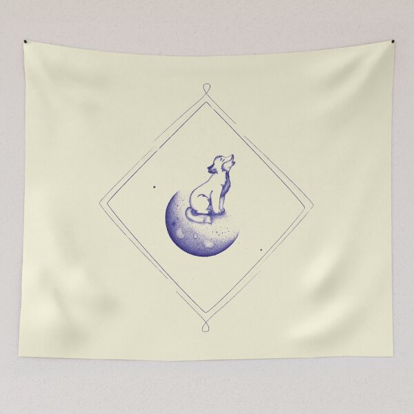 Item preview, Baby Wolf on the Moon, Original designed and sold by monkeybusiness.pt.