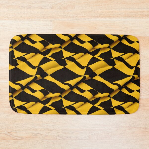 Item preview, Black And Yellow Buffalo Plaid Pattern designed and sold by AI Creations ⭐⭐⭐⭐⭐.
