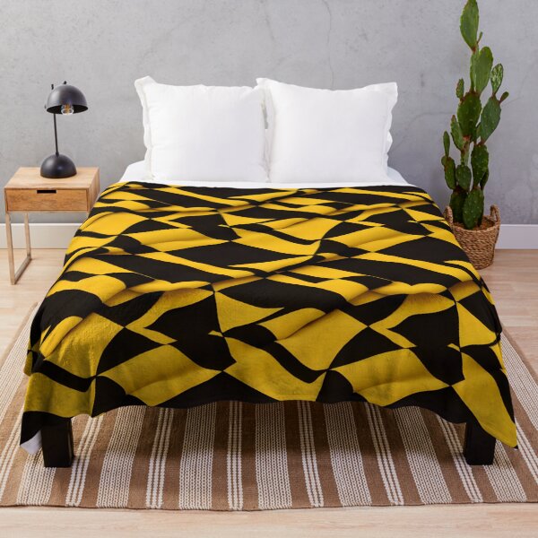 Item preview, Black And Yellow Buffalo Plaid Pattern designed and sold by AI Creations ⭐⭐⭐⭐⭐.