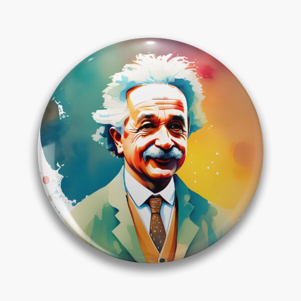 Aperçu de l'œuvre Albert Einstein Art: Aquarelle 2 créée et vendue par OutofFocusShop.