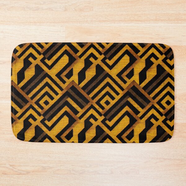 Item preview, Black And Yellow Buffalo Plaid Pattern designed and sold by AI Creations ⭐⭐⭐⭐⭐.