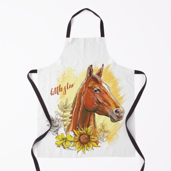 Item preview, Elegant hand drawing horse with plants and flowers designed and sold by Alinart16.