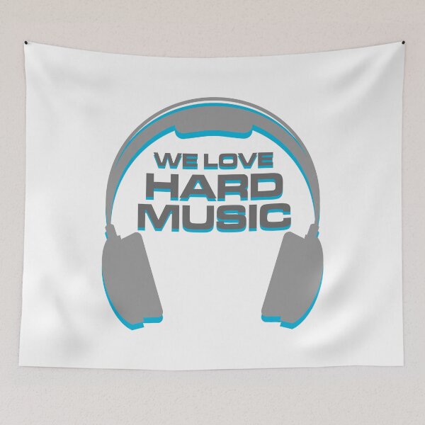 Item preview, We Love Hard Music Quote designed and sold by quarantine81.
