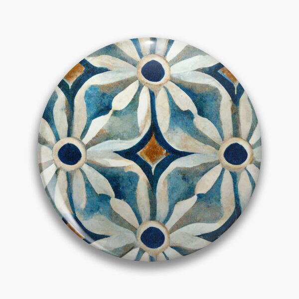 Item preview, Spanish tile Mediterranean tile style beach decor nautical design beach house summer house decor iPhone case dress tote bag  designed and sold by LunarSeaArt.