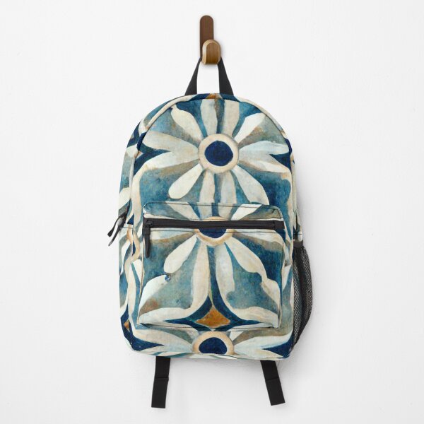 Item preview, Spanish tile Mediterranean tile style beach decor nautical design beach house summer house decor iPhone case dress tote bag designed and sold by LunarSeaArt.