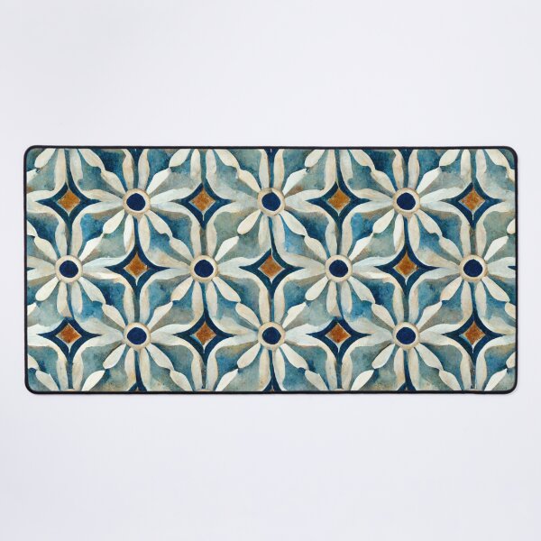 Item preview, Spanish tile Mediterranean tile style beach decor nautical design beach house summer house decor iPhone case dress tote bag  designed and sold by LunarSeaArt.