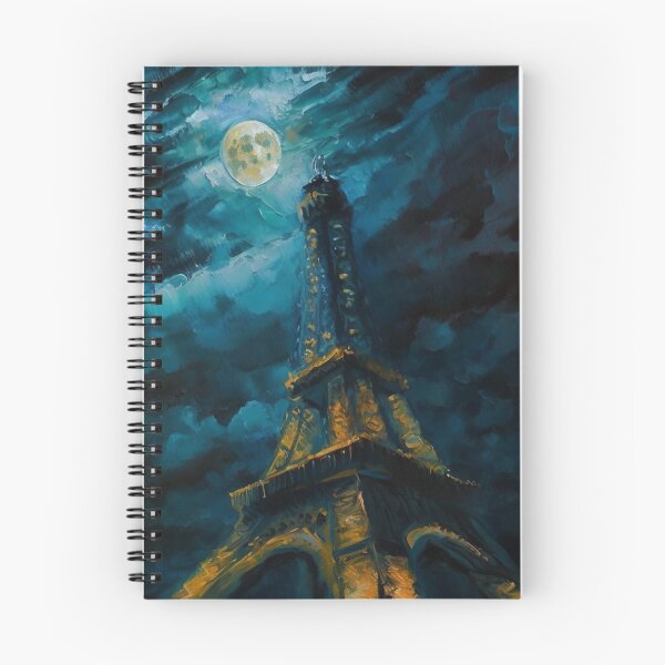 Item preview, Nighttime City Skyline Oil Painting - Paris designed and sold by ashleyburley.