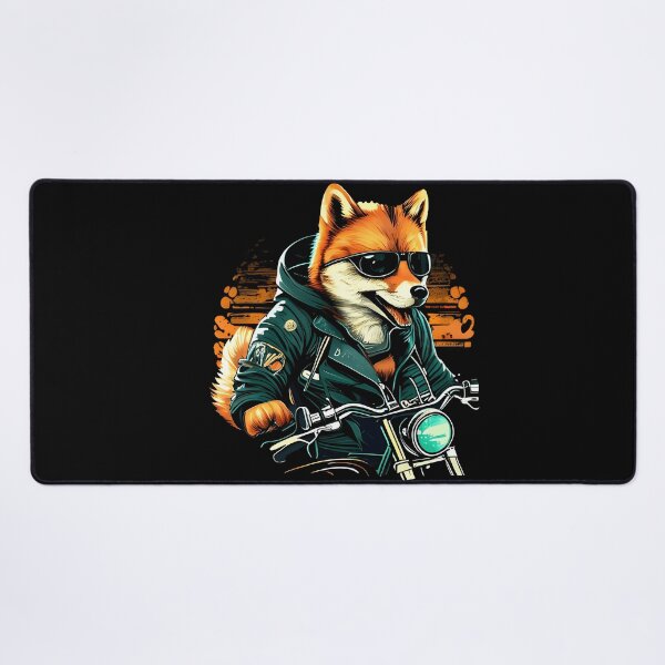 Item preview, Live Fast, Bark Hard: The Shiba Inu Biker designed and sold by The Future Fables.