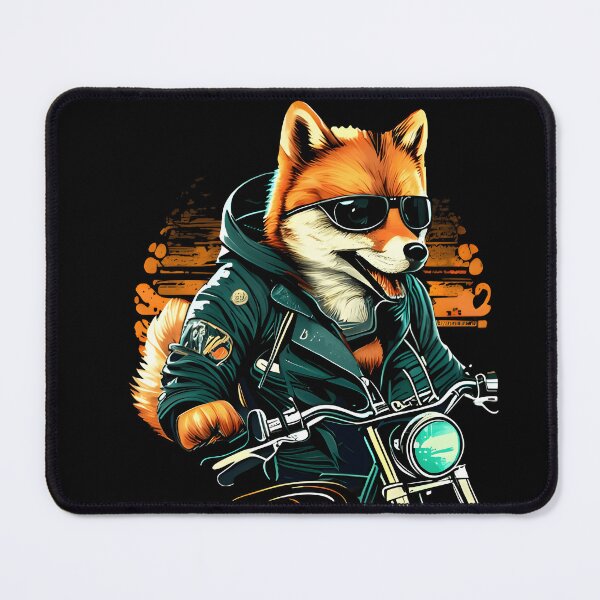 Item preview, Live Fast, Bark Hard: The Shiba Inu Biker designed and sold by The Future Fables.