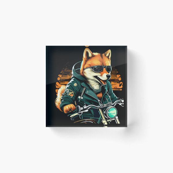 Item preview, Live Fast, Bark Hard: The Shiba Inu Biker designed and sold by The Future Fables.