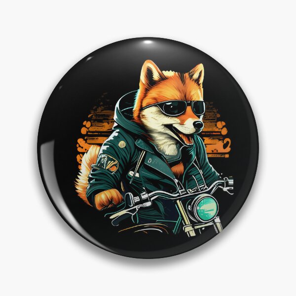 Item preview, Live Fast, Bark Hard: The Shiba Inu Biker designed and sold by The Future Fables.