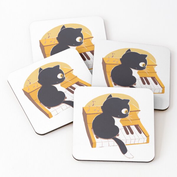 Item preview, A Cat Playing Piano designed and sold by HVIUXLEE.