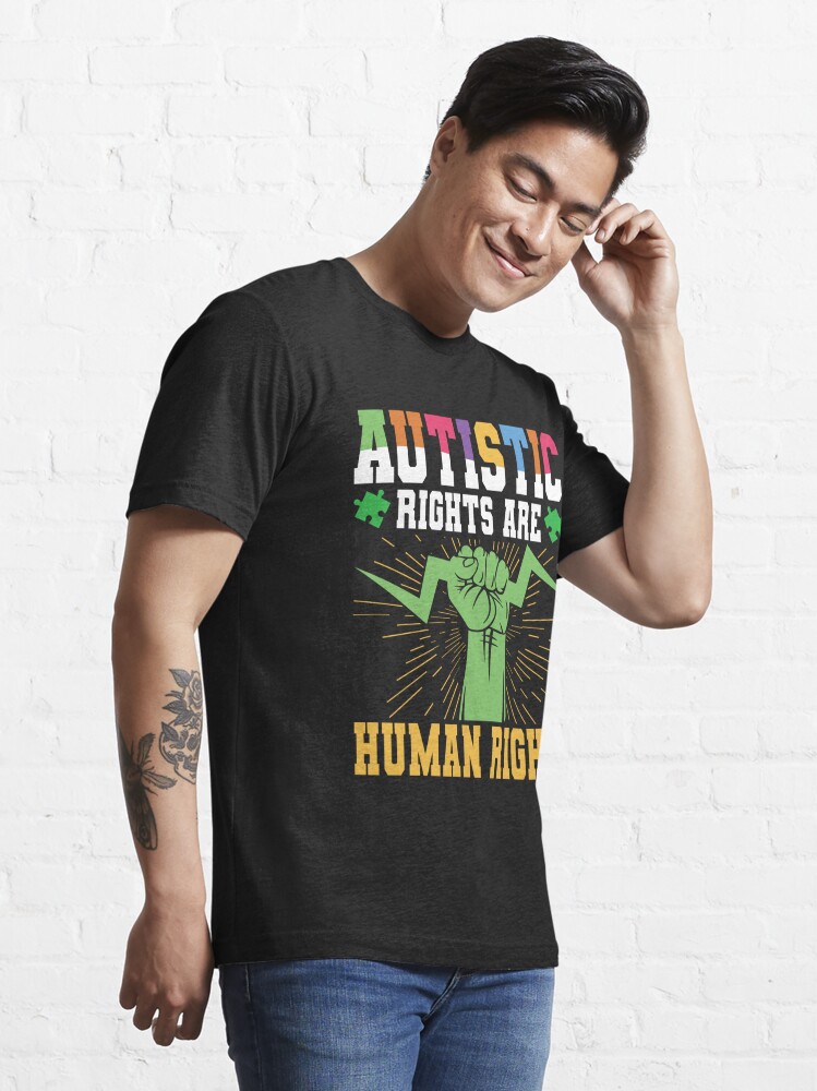 Discover World Autism Awareness Day, Autistic rights are human rights | Essential T-Shirt 