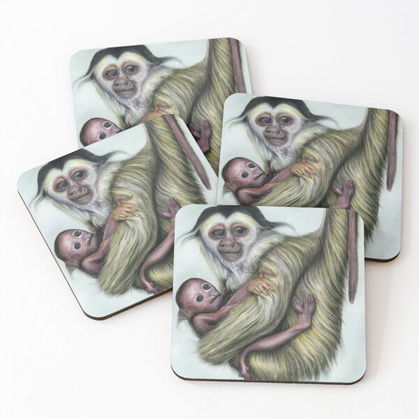 Item preview, Monkey with sloth baby designed and sold by Helleradi.