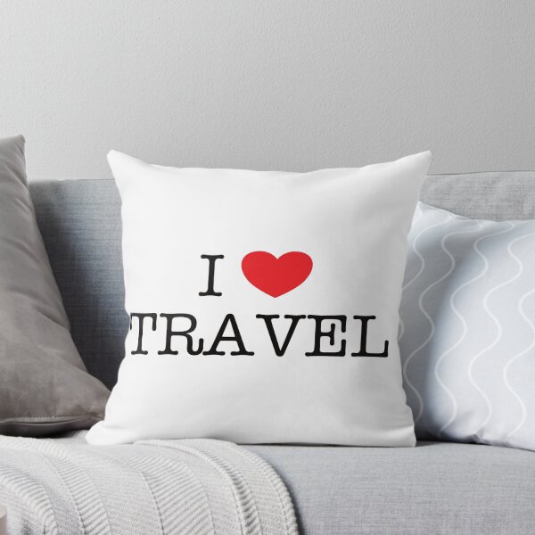 Item preview, I love travel (red) designed and sold by TransportFans.