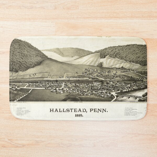 Item preview, Hallstead, Pennsylvania (1887) designed and sold by allhistory.