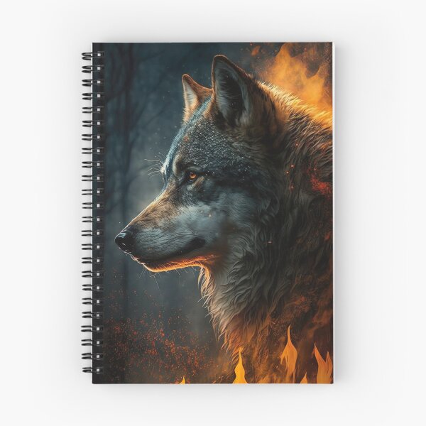 Item preview, wolf in fire designed and sold by WallArtExclusiv.