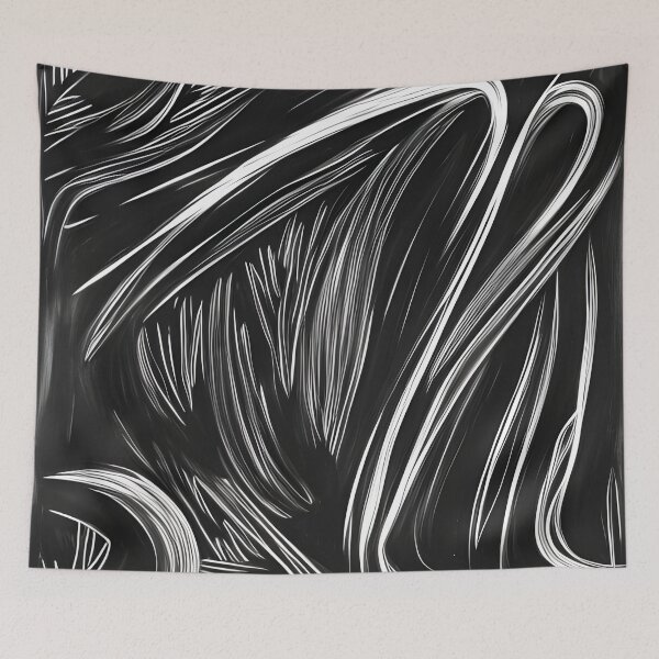Item preview, Drawing mishmash on a black background designed and sold by brandway.