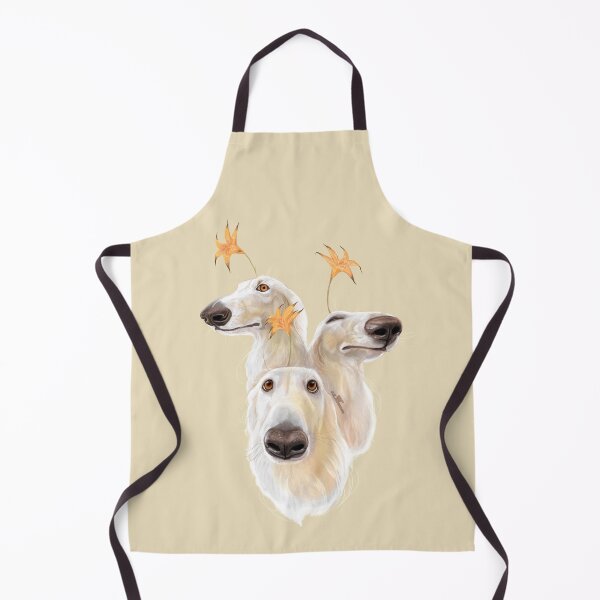 Item preview, Borzoi Dog flowerheads designed and sold by AK-Hevonen.
