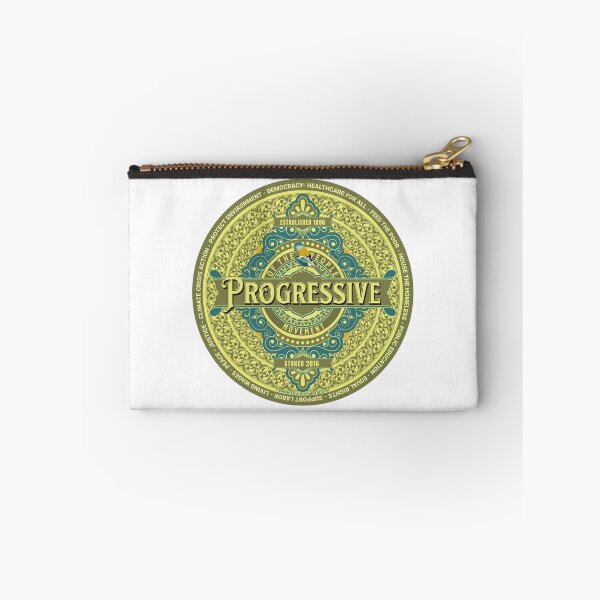 Item preview, PMD00599 Progressive Movement Designs green colored ornate graphic design shows you support progressive policy goals for progressive Democrats, progressive Independents and Bernie Sanders supporters designed and sold by ProgressiveLeft.