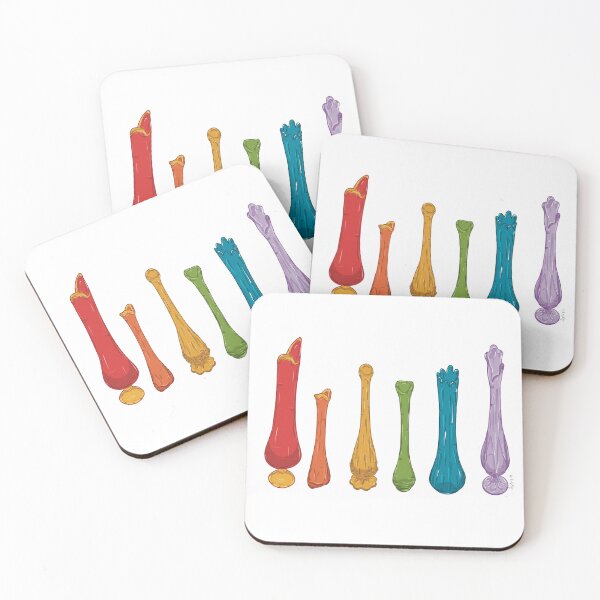 Item preview, Rainbow Glass Swung Vases designed and sold by Sylvi Alexander.