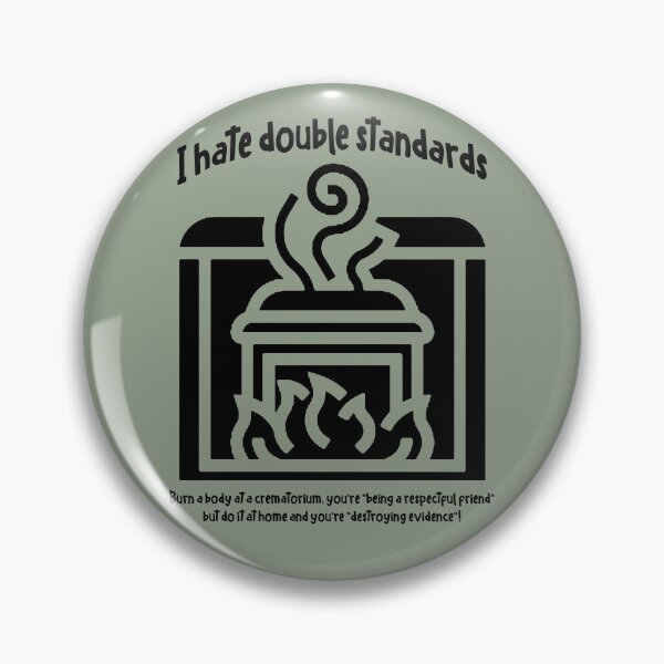 Item preview, I hate double standards ... (black) designed and sold by SolidEarthArt.