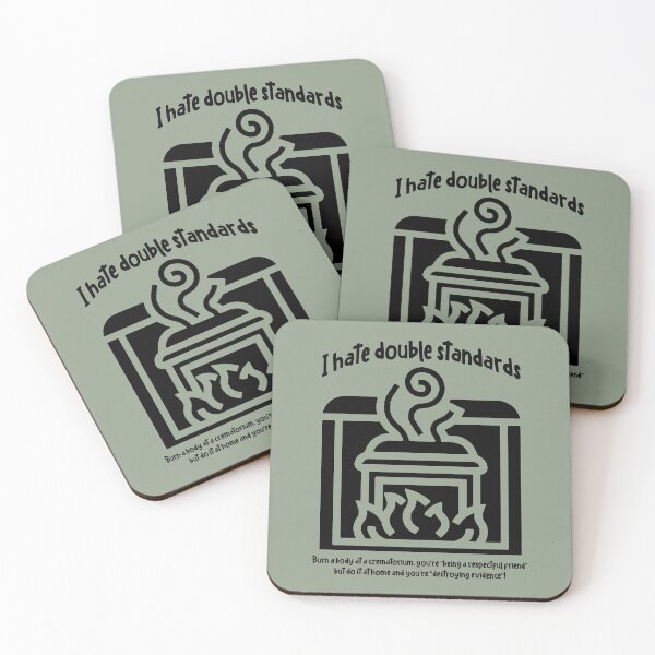 Item preview, I hate double standards ... (black) designed and sold by SolidEarthArt.