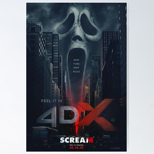 New York New Rules Blood Knife Ghostface Scream 6 Poster, Horror