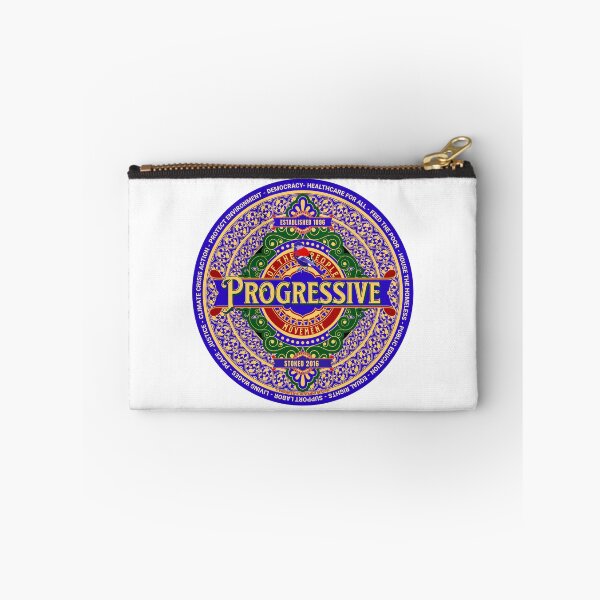 Aperçu de l'œuvre Le design graphique orné de couleur bleue de PMD00600 Progressive Movement Designs montre que vous soutenez les objectifs politiques progressistes des démocrates progressistes, des indépendants progressistes et des partisans de Bernie Sanders créée et vendue par ProgressiveLeft.