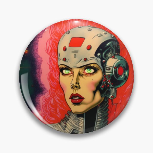 Artikelvorschau, Femme Fatale Cyborg-Frau entworfen und verkauft von CopperCity Dungeon.