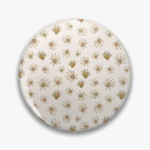 Item preview, pistils mustard green with cream background designed and sold by cezidesign.