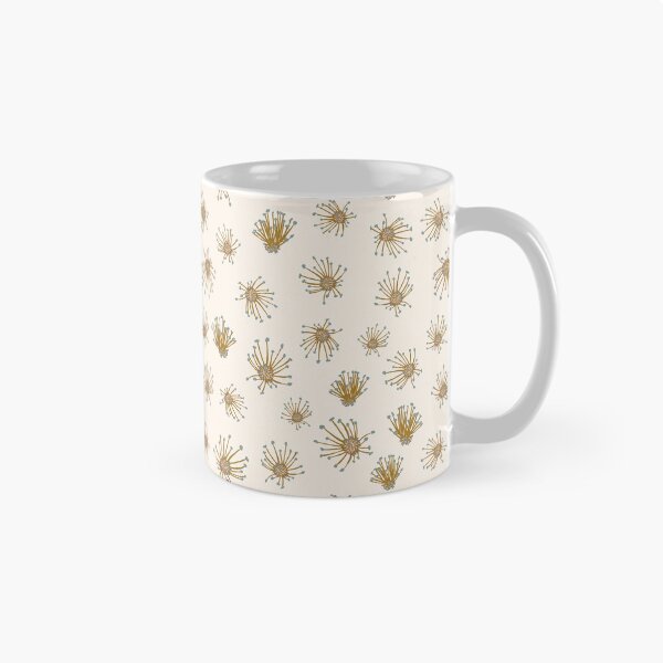 Item preview, pistils mustard green with cream background designed and sold by cezidesign.
