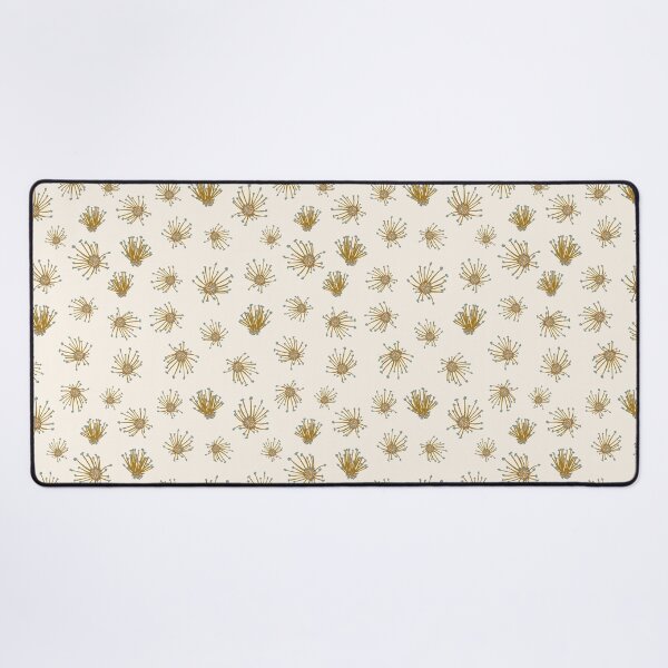 Item preview, pistils mustard green with cream background designed and sold by cezidesign.