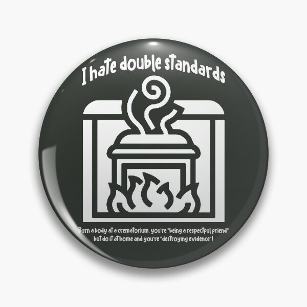 Item preview, I hate double standards ... (white) designed and sold by SolidEarthArt.