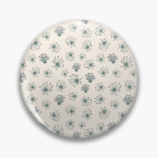 Item preview, pistils blue charcol with cream background designed and sold by cezidesign.