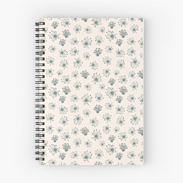 Item preview, pistils blue charcol with cream background designed and sold by cezidesign.