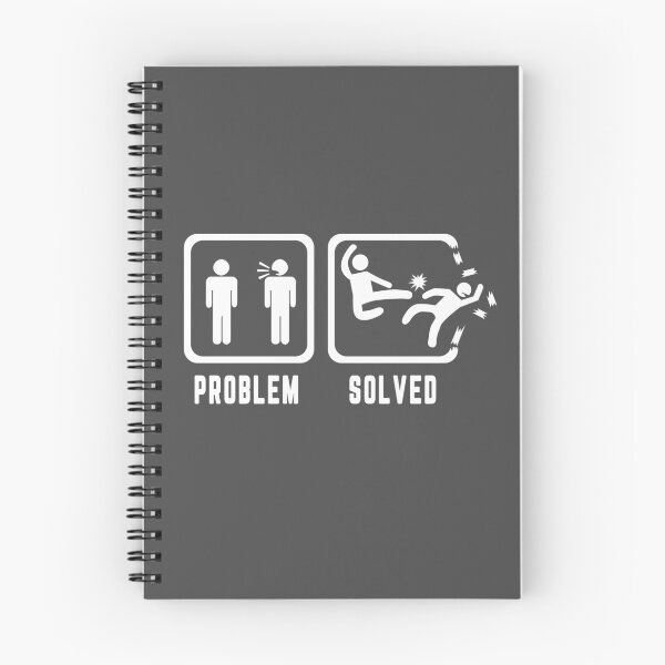 Item preview, Funny Karate Martial Arts T Shirt: Problem Solved designed and sold by Inkbomb Press.