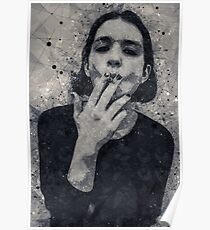 Brian Molko Placebo Geometric Art Poster