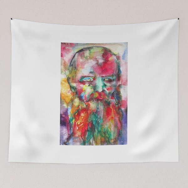 Item preview, FYODOR DOSTOEVSKY - watercolor portrait.8 designed and sold by lautir.
