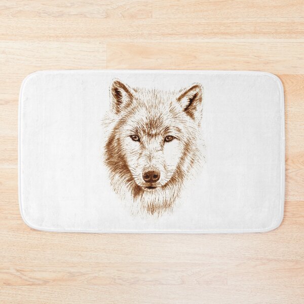 Item preview, Wolf portrait in transparency - brown colorized version designed and sold by SylvieG18.