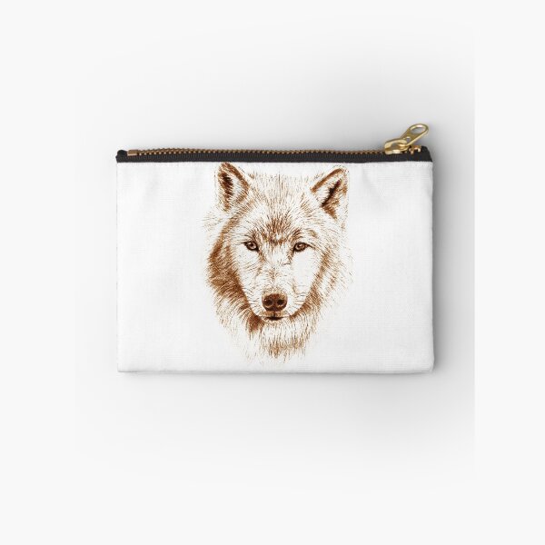 Item preview, Wolf portrait in transparency - brown colorized version designed and sold by SylvieG18.