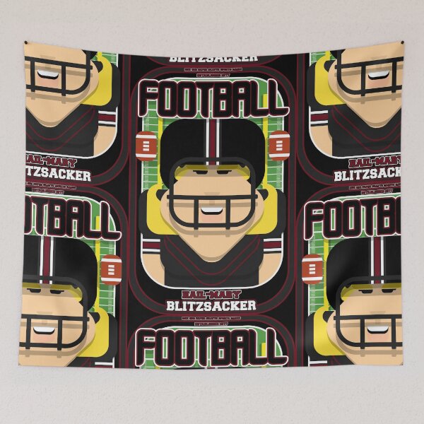 Item preview, American Football Black and Maroon - Hail-Mary Blitzsacker - Hazel version designed and sold by boxedspaper.