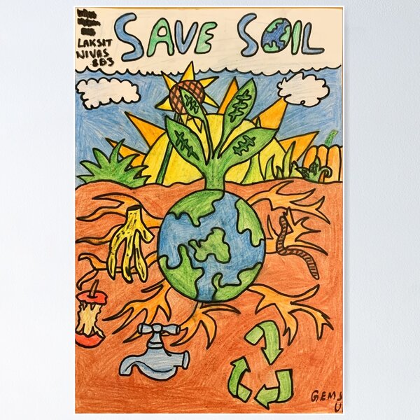 Item preview, Save soil orange designed and sold by noomiprints.